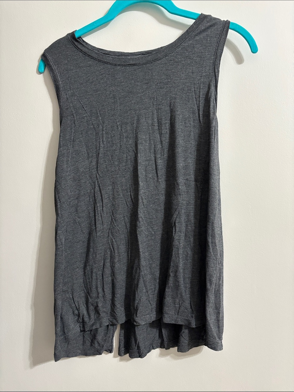 Halogen Charcoal Gray Scoop Neck Tank